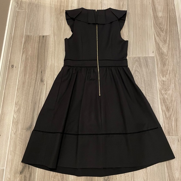 kate spade ruffle neck dress in black - Picture 5 of 8